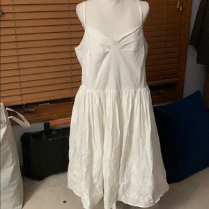 NWOT Unique Vintage White Midi Dress